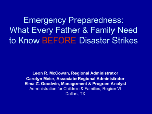 Emergency Preparedness Title - National Partnership for