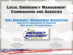 Emergency Management - Iowa State Association of Counties