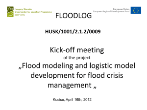 Floodlog Flood modeling and logistic model development for flood