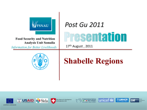 Middle and Lower Shabelle Region Gu 2011 Presentation