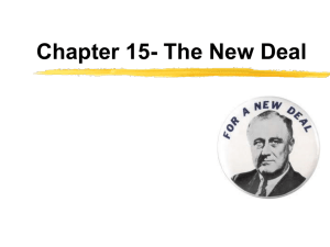 Chapter 23- The New Deal