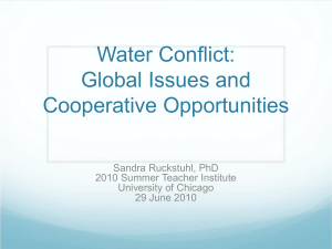 Conflict and the Environment - Center for International Studies