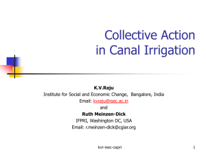 case study of Indian canal irrigation - CAPRi