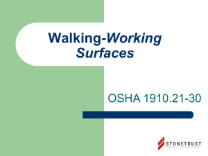 Walking-Working Surfaces - Stonetrust Commercial Insurance