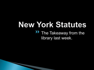 New York Statutes