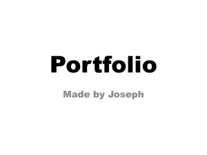 Joseph Portfolio