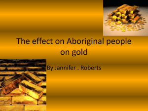 The effect on Aboriginal people
