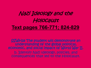 Nazi Ideology and the Holocaust Text pages 766-771