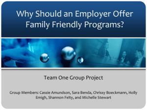 Why Should an Employer Offer Family Friendly