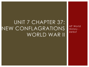 Unit 7 Chapter 37 World War II