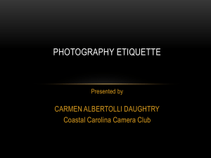 Photo Etiquette - Coastal Carolina Camera Club