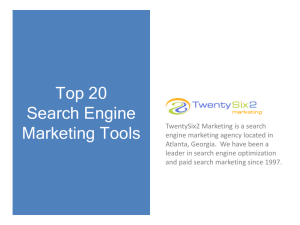 Top 20 Search Engine Marketing Tools