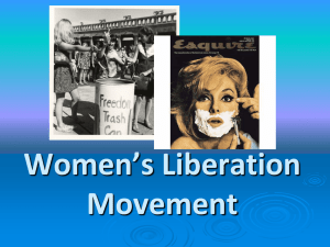Women`s Liberation Ppt