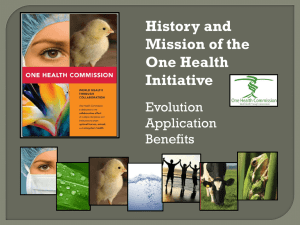 History and Mission of the One Health Initiative