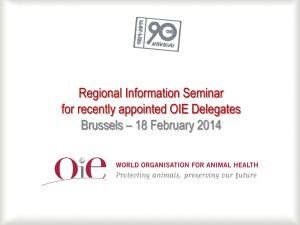 General Presentation of the OIE (M. Eloit)