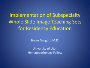 Implementation of Whole Slide Imaging Teaching Sets