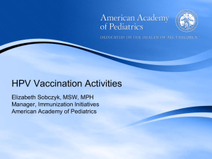 AAP HPV Call to Action Presentation