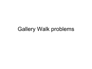 Gallery Walk problems