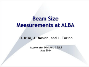 Visible light interferometer at ALBA