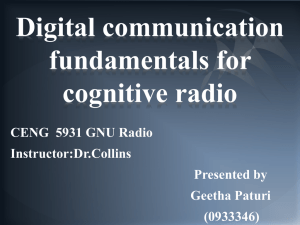 Chapter 3 Digital Communication Fundamentals for Cognitive Radio