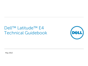 Latitude E4 Technical Guidebook