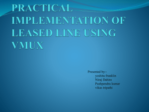 practical implementation of leased line using vmux