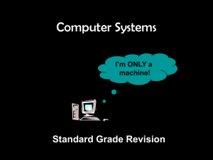 Computer Systems Revision FG