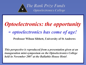 An Optoelectronics Perspective, Wilson Sibbett