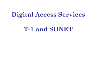 T-1 and SONET
