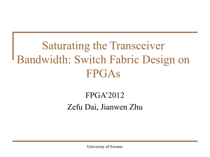 Saturating the Transceiver Bandwidth: Switch Fabric Design on FPGAs