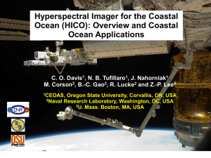 Hyperspectral imager for the coastal ocean (HICO)
