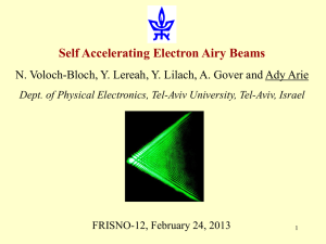 Self Accelerating Electron Airy Beams