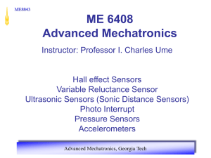 Transducers and Sensors - Georgia Institute of Technology