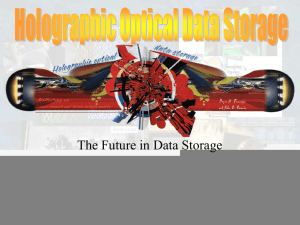 Holographic Optical Data Storage
