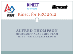Kinect for FRC 2012