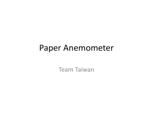 Paper Anemometer