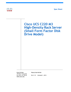 Cisco UCS C220 M3 High-Density Small Form