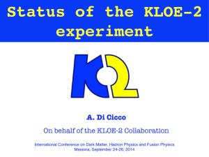 Status of the KLOE