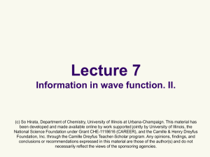 CHM 4412 Physical Chemistry II - University of Illinois at Urbana