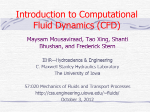 Computational Fluid Dynamics: An Introduction