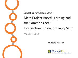 CCSS Math and LL_KI - Educating for Careers Conference 2014