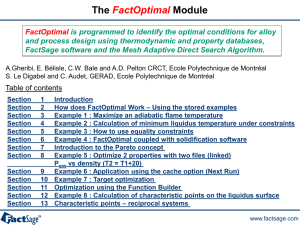 The FactOptimal module