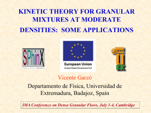 IMA Conference on Dense Granular Flows, July 1