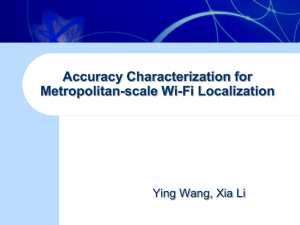 Accuracy Characterization for Metropolitan-scale Wi