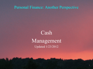 6. Cash Management