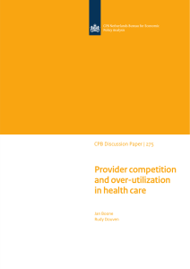 Provider competition and over