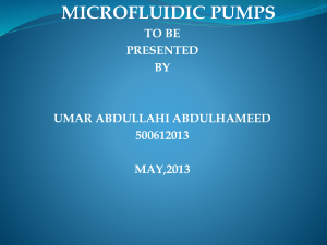 types of microfluidic pump
