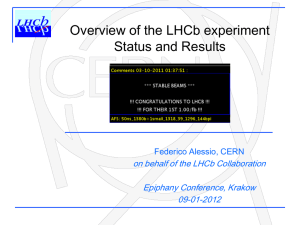 Overview of the LHCb Experiment