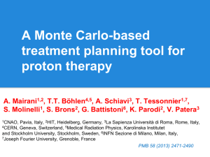 A Monte Carlo-based treatment planning tool for proton therapy
