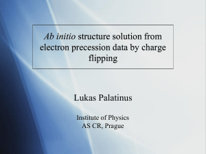 Ab initio structure solution from electron precession data by charge